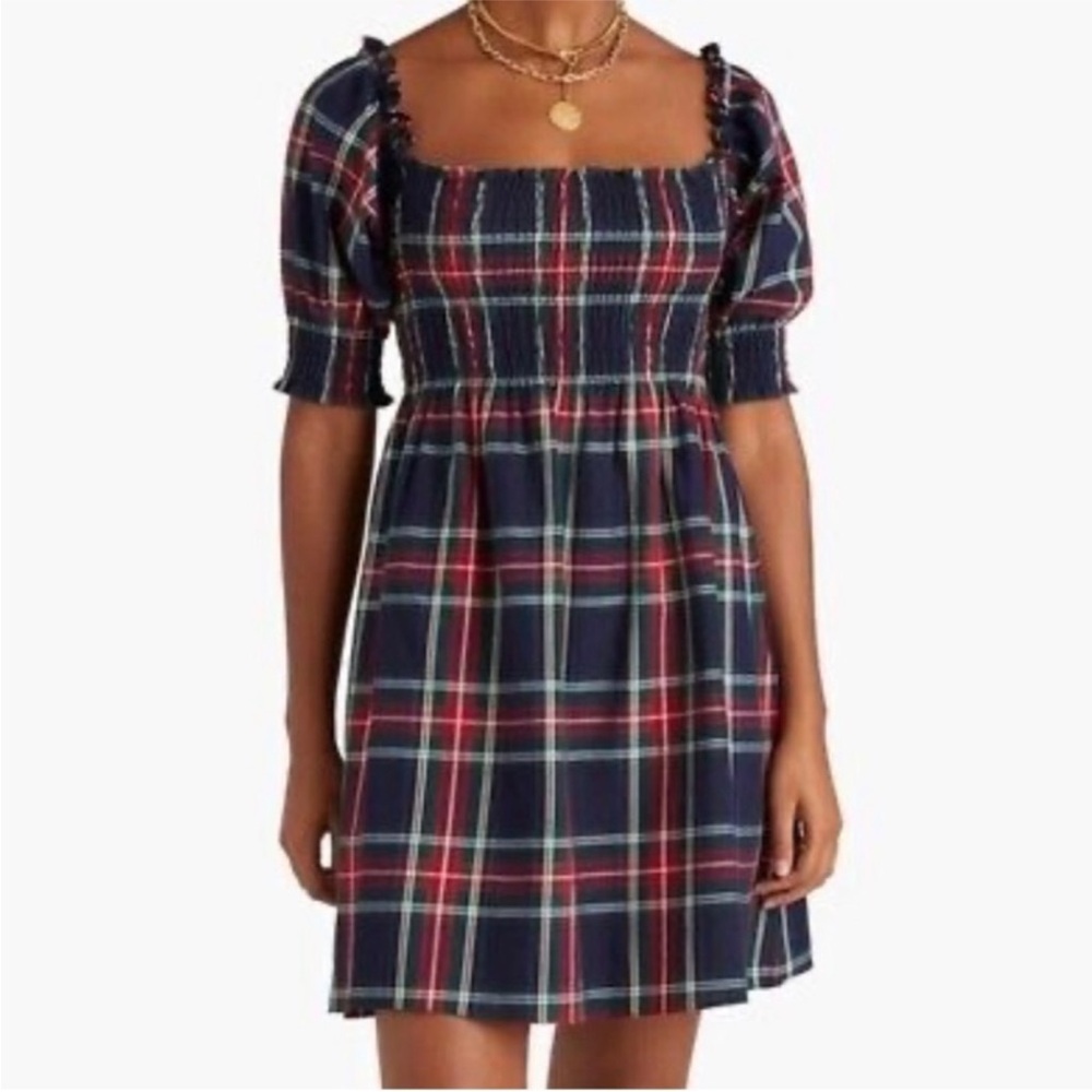 Hill House Home Athena Nap Dress Tartan Plaid | Sz Sm